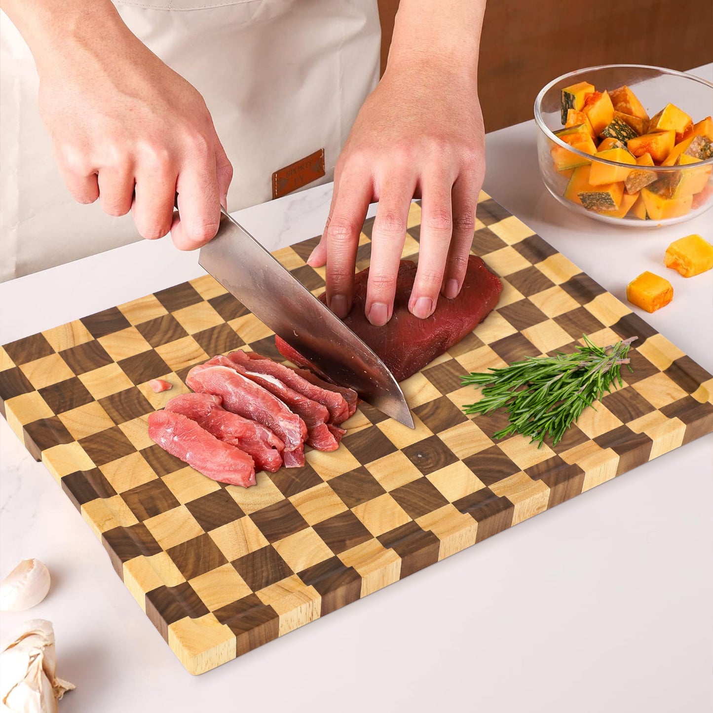 Walnut Cutting Board 3-piece Set - Small Grid