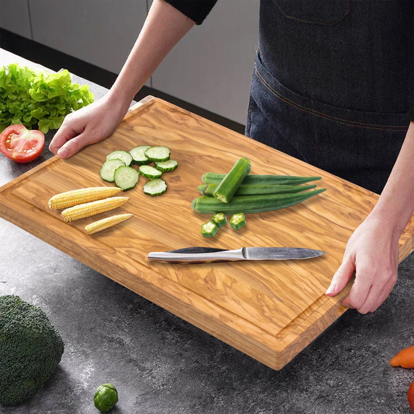 Olive Wood Cutting Board