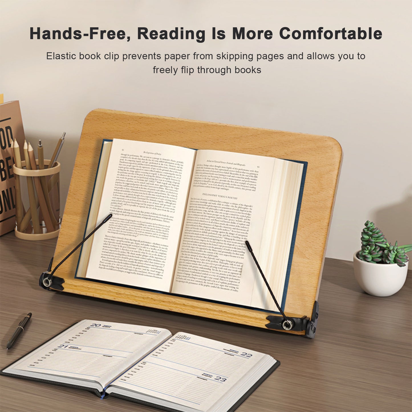 Bamboo Adjustable Reading Stand