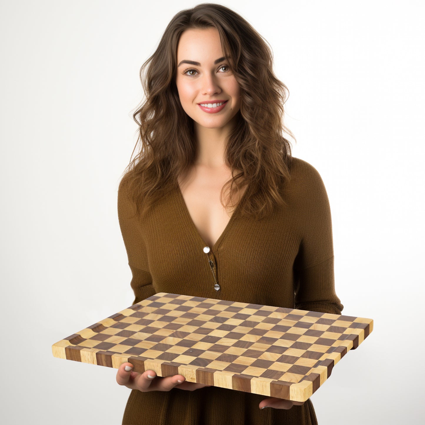 Walnut Cutting Board 3-piece Set - Small Grid