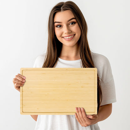 GL--Bamboo rectangular tray, custom size, custom logo, coffee shop or restaurant tray