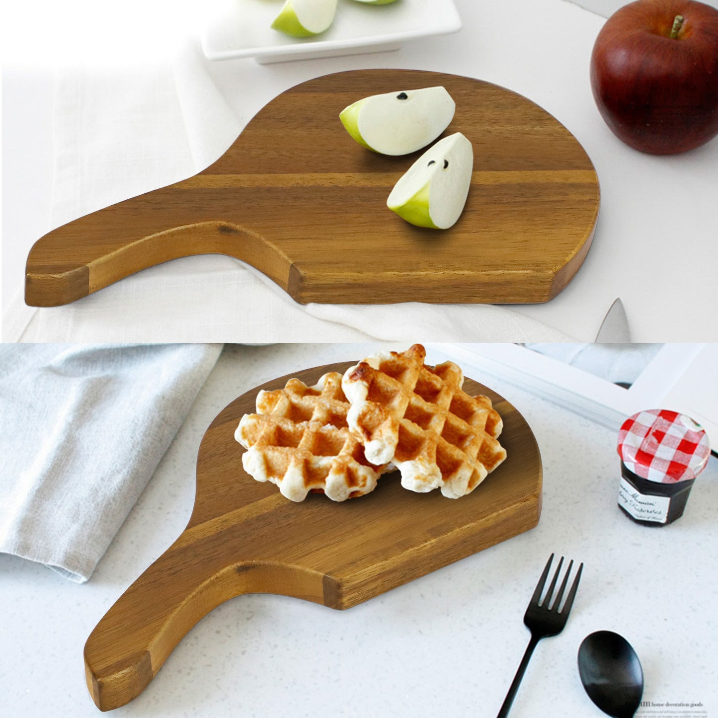 Small and convenient custom acacia wood cutting board