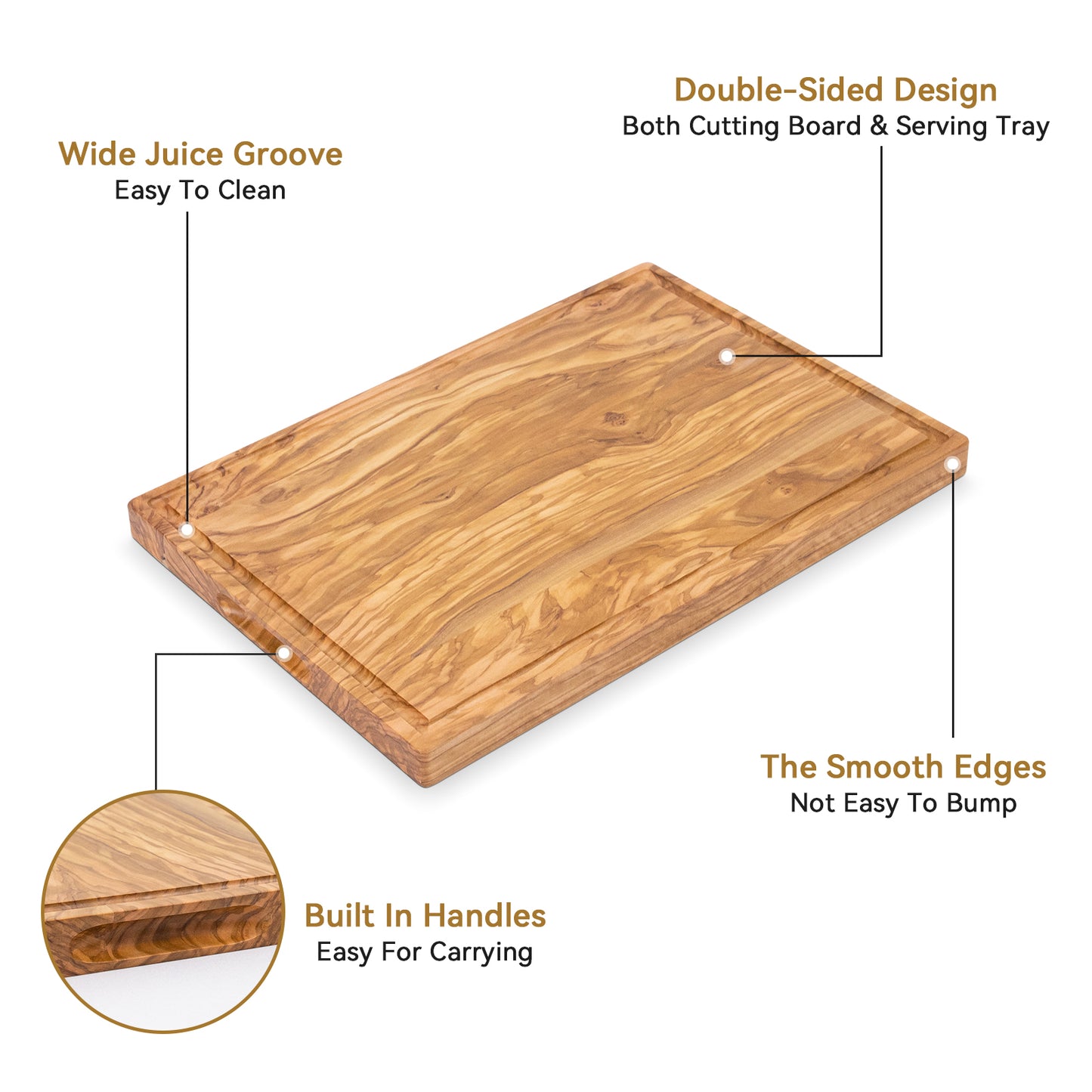 Olive Wood Cutting Board