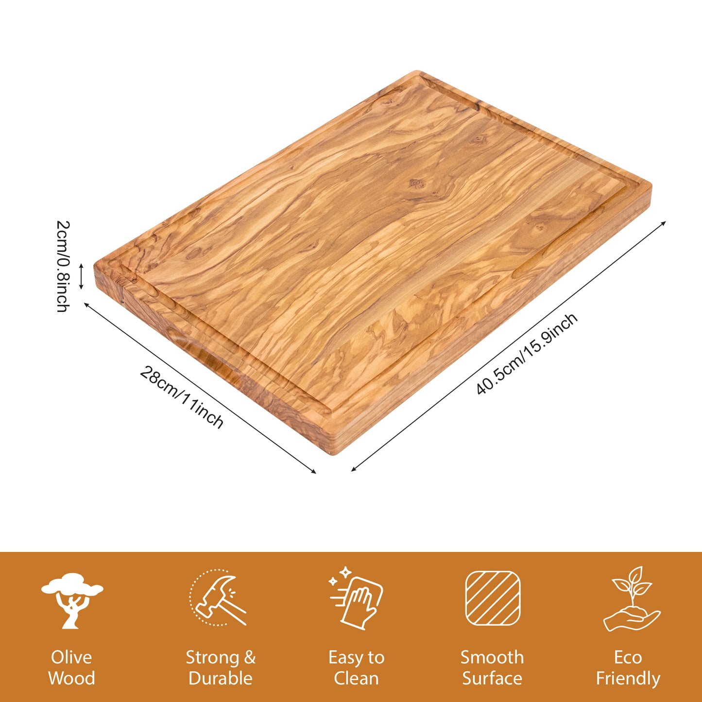 Olive Wood Cutting Board