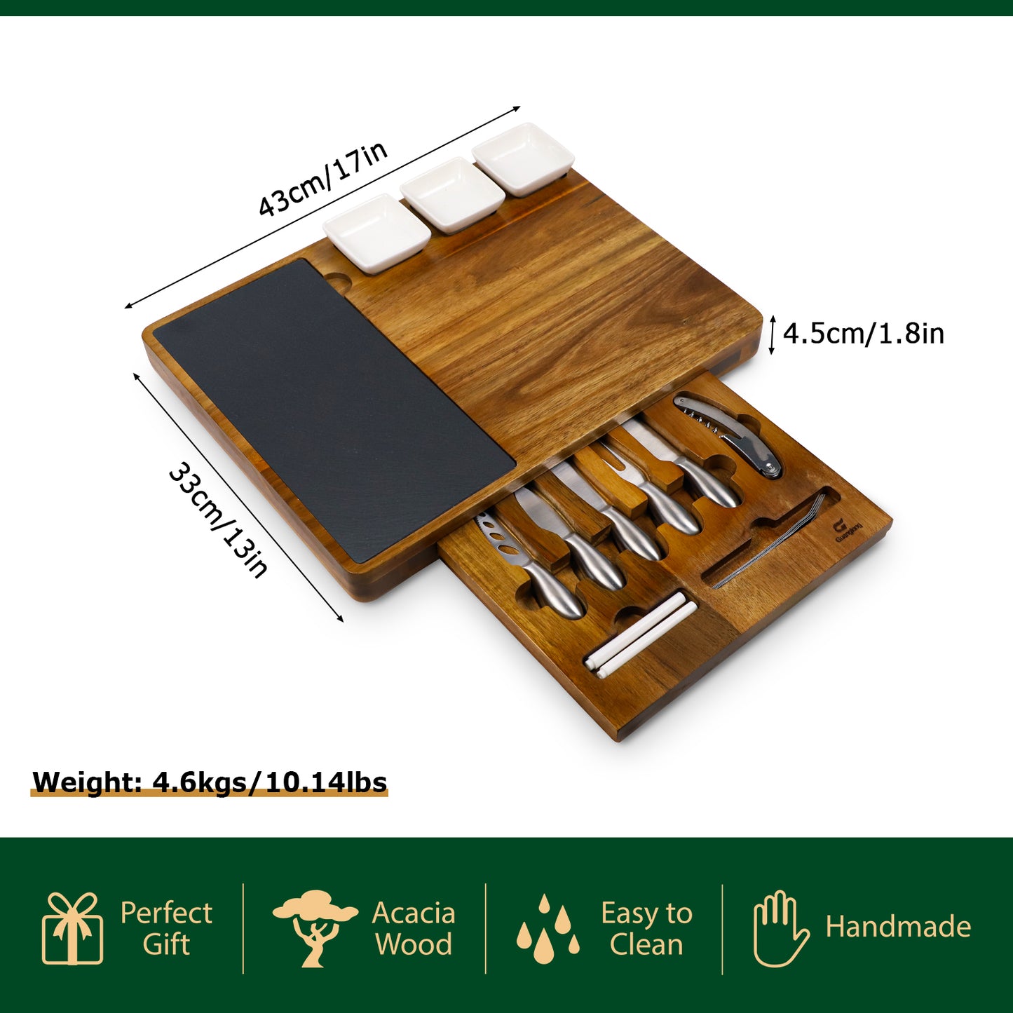 GL Wholesale custom acacia wood cheese boards for your brand and bussine