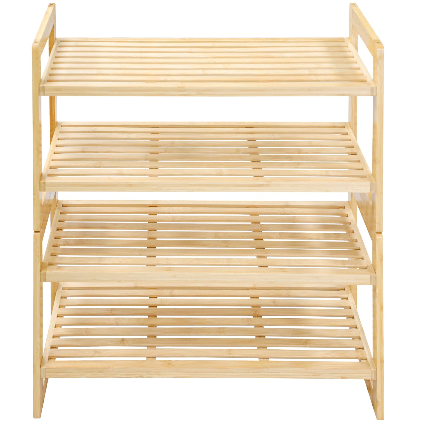 USA In-Stock:GL-Bamboo 4-Tier Shoe Rack - Free Shipping!