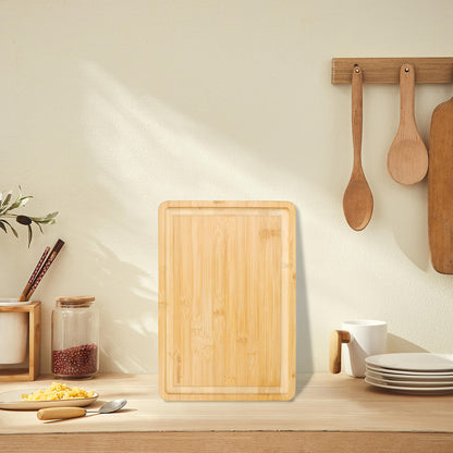 GL-Bamboo Cutting Board with Deep Juice Groove