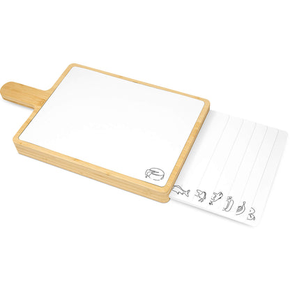 GL-Bamboo Cutting Board Set with Handle and 7 Flexible Cutting Mats