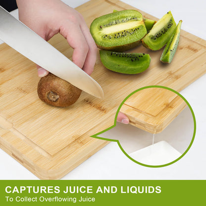 GL-Bamboo Cutting Board with Juice Groove