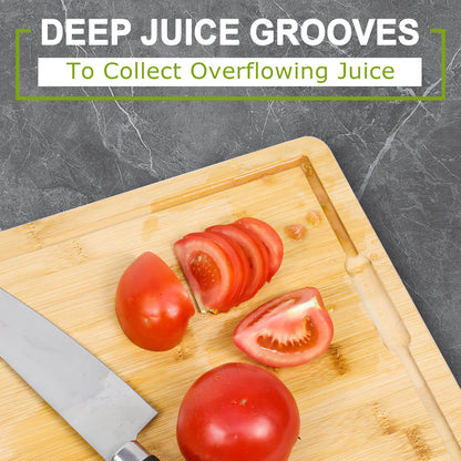 GL-Bamboo Cutting Board with Juice Groove