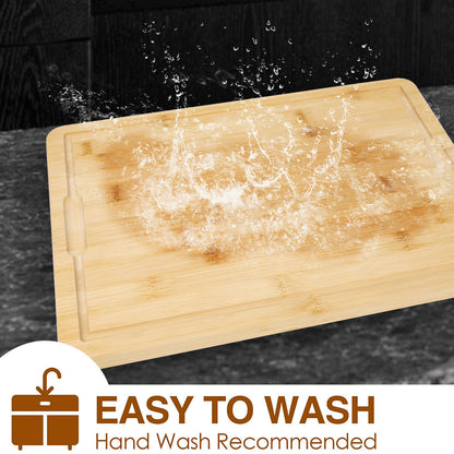 GL-Bamboo Cutting Board with Juice Groove