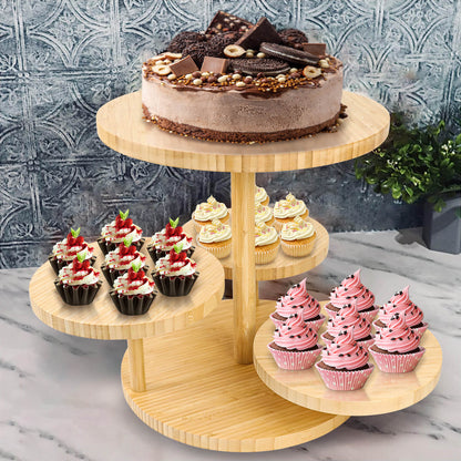 GL-Bamboo Tiered Cake Stand