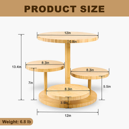 GL-Bamboo Tiered Cake Stand