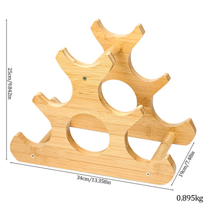 GL-Бамбуковая настольная винная полка на 6 бутылок