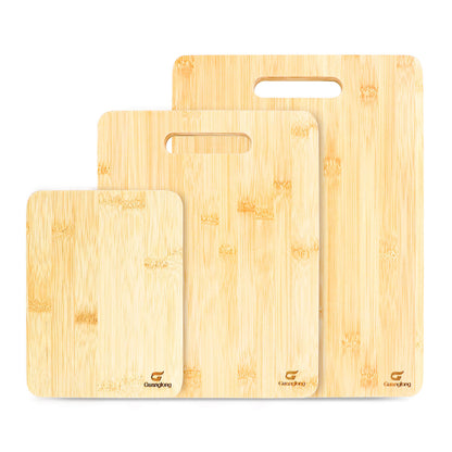 GL-Bamboo Cutting Board Set of 3 with Handle