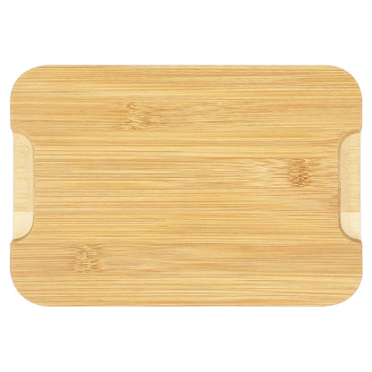 GL - Small bamboo cutting board with juice groove and handle, custom size, logo