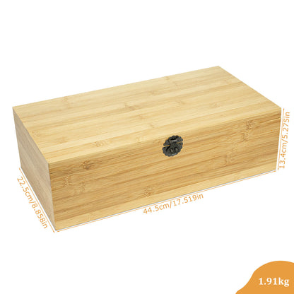 GL-Bamboo Tea Bag Storage Box with Side Pull Drawer