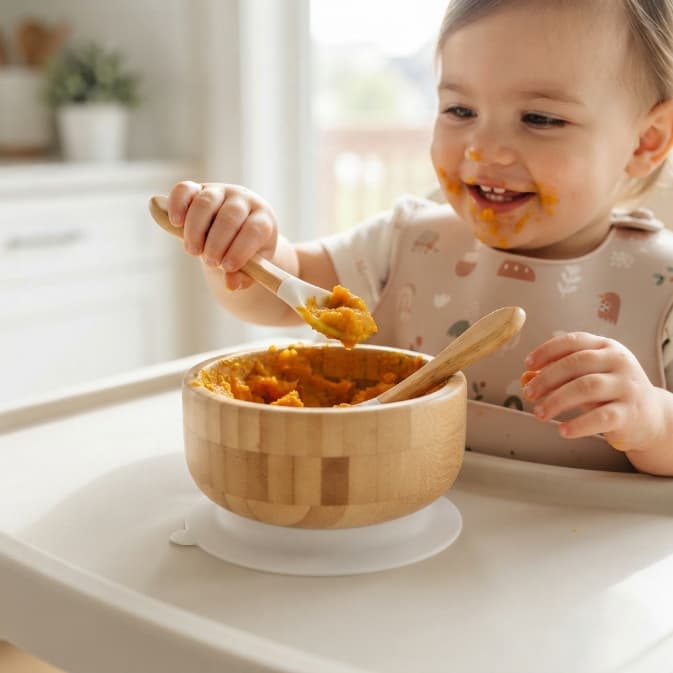 Bamboo Baby Suction Bowl Bamboo Baby Suction Bowl